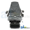 A & I Products Seat, F20 Series, Air Suspension / Armrest / Headrest / Gray Cloth 23" x22" x18" A-F20A275